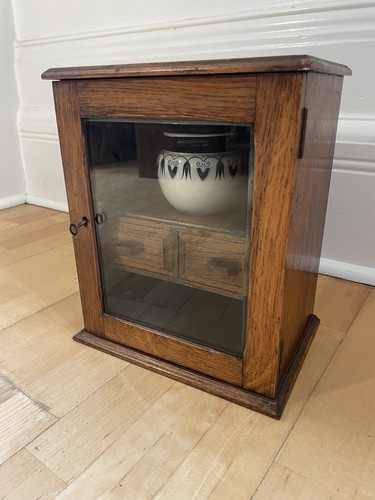 Antique smoker cabinet pipe - smoker's,