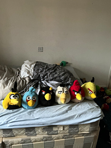 Angry birds plush - angry, x6