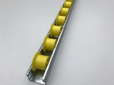 roller track flow rail roller gravity conveyor with flange wheels yellow