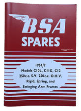 BSA C11G C10L C12 PARTS BOOK