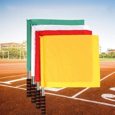 Soccer referee flags Football