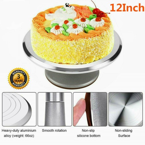 Cake turntable aluminium - 12'',