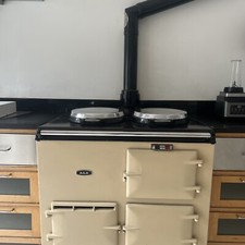 Used cream AGA Rayburn gas cooker double top hot plates & 2 ovens