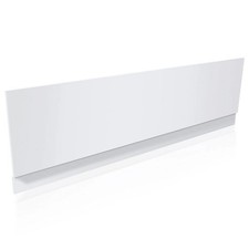 Bathroom Bath Panel Waterproof 1700mm Front Side White PVC Adjustable Plinth
