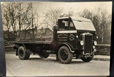 1930s ? a Leyland CUB Flatbed Forward Control lorry - original photo 19 by 14cm
