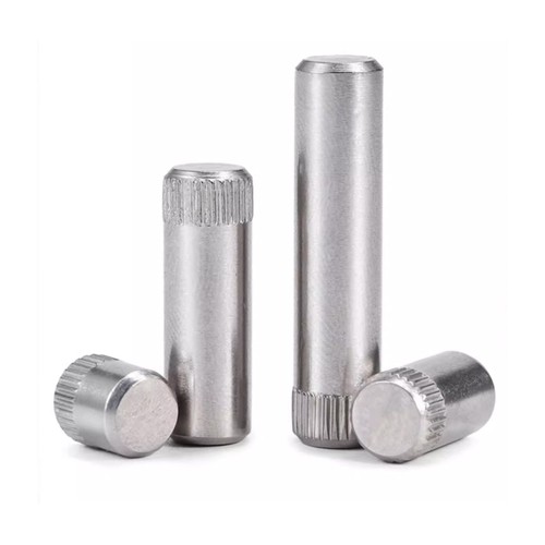 Single head knurled pin 304 - single,