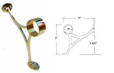 Brass Foot Rail Bracket - 2