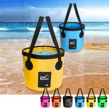12/20L Folding Water Bucket Collapsible Outdoor Fishing Camping Container Pack 