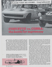 1963 Chevrolet Corvette versus