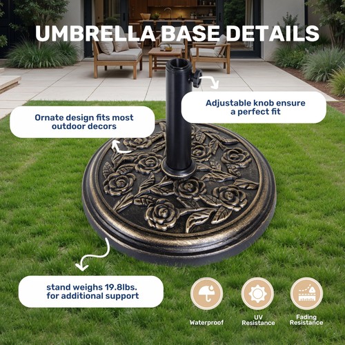 Patio umbrella base - patio, heavy