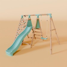 Single Wooden Swing Set with