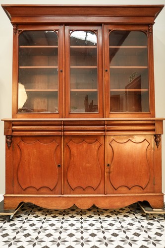 Antique mahogany bookcase - antique,