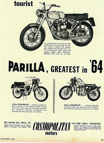 Vintage print 1964 parilla - vintage, ad