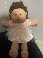 Cabbage Patch Kids Girl Doll Brown Hair Green Eyes Xavier Roberts