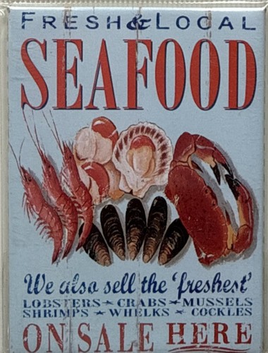 Sea food crab - metal, fridge