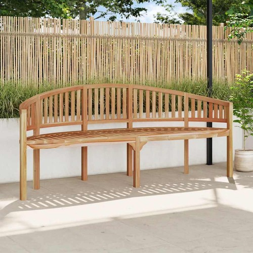 Banana bench solid teak - bench, wood