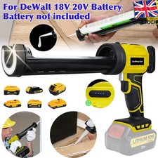 Electric Cordless Caulking Glass Mastic Sealant Glue Gun For DeWalt 20V Battery