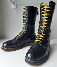 UK9 Dr Martens 14 hole Black leather Derby boots ‘1914’ Skinhead Docs Vintage