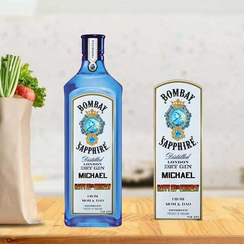Personalised sticker bottle - personalised,