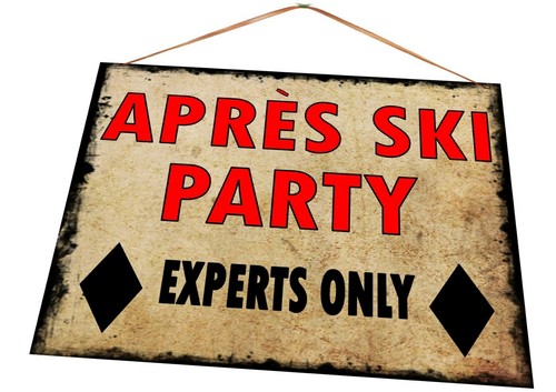 Vintage après ski party - ski,