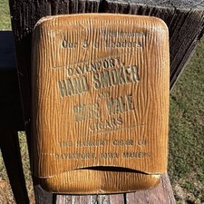 Vintage Harkert Cigar Co Case Davenport Hand Smoker & Miss Hale Cigars IA Iowa