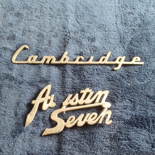 Vintage austin car badges - vintage,