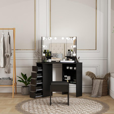 Corner dressing table vanity - corner,