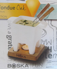 Dutch Tapas Fondue For Two by Boska New In Box Oak New/Unused Cheese Chocolate