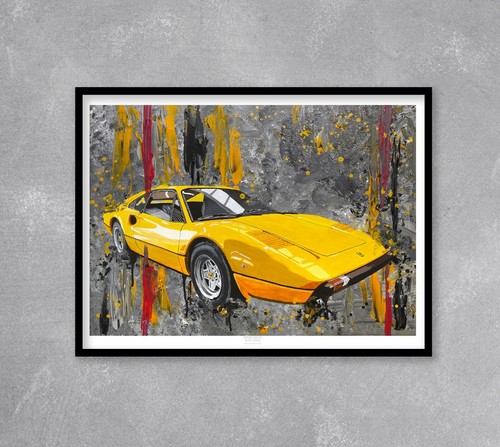 Ferrari 308 gtb print - ferrari,