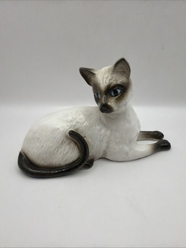 Siamese cat porcelain - cat,