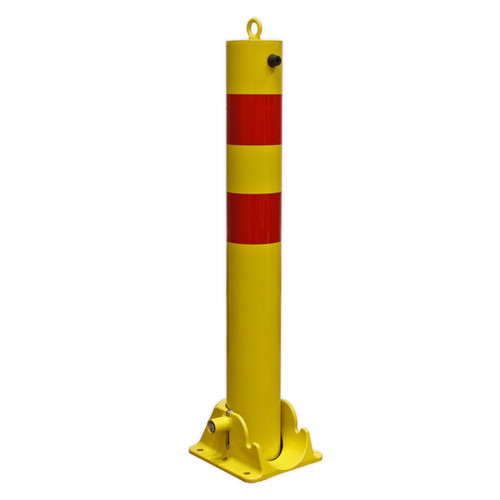 Folding bollard post lockable - folding,