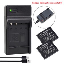 Battery or charger for Panasonic Lumix DMW-BCK7 DMC-S1 DMC-S2 DMC-S3 DMC-S5 SZ1