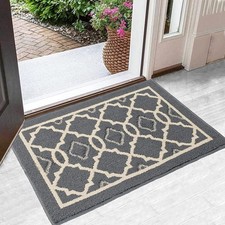 Non Slip Large Indoor Door Mat Washable Mats Dirt Trapper Entrance 50cm x 80cm