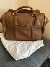 Mulberry Maisie Clipper Bag Brown Nappa Leather Holdall Weekend