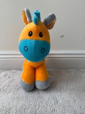 Palz Orange Plush Soft Giraffe His neck is a bit too loose Used Please look at t