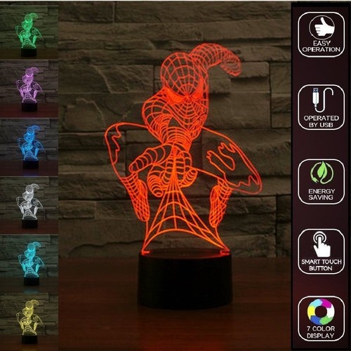 Spiderman lamp colour - lamp,