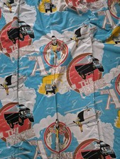 Vintage Original A-Team Curtain Pair Set Tapered 1980s Rare Stephen J Connell