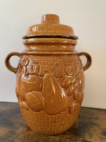 Vintage rumtopf brown fruit - rumtopf,