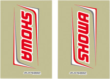 Blackbird Factory Racing Showa Style Fork Decals Clear / Red Honda CRF250 CRF450