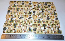 Victorian Die Cut Scraps Children In Sailor Suits Chromolithograph    014