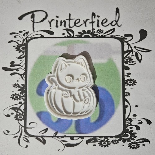 Cat pumpkin cookie press - cookie,