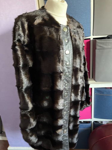 Zara women dark brown faux - women, fur