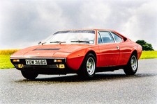 Ferrari Dino 308 GT4 during the Automotive 1974 on January 01 1974 Old Photo 8