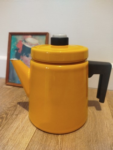 Finel enamel coffee percolator - enamel,