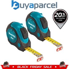 2x Makita P-73003 Autolock 8m Measuring Tape Measure 8 Metres Metric Imperial