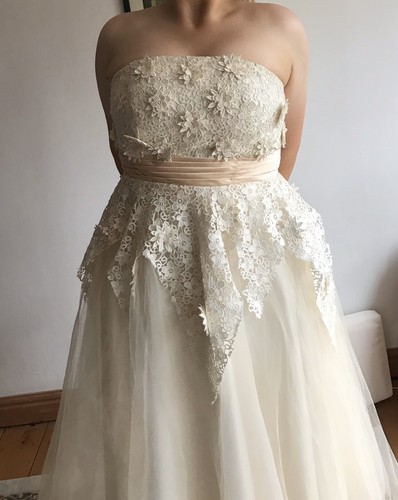 Floral lace and tulle tea - and,