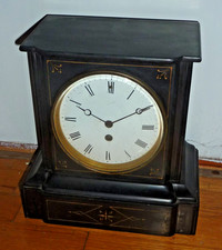 Antique French black slate