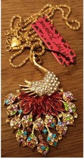 Peacock Necklace.  Betsey