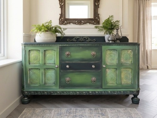 Vintage sideboard carved - vintage, sideboard,