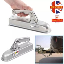 HEAVY DUTY 50MM TRAILER TOWING HITCH - Coupling Tow Bar Ball Draw Pressed Steel